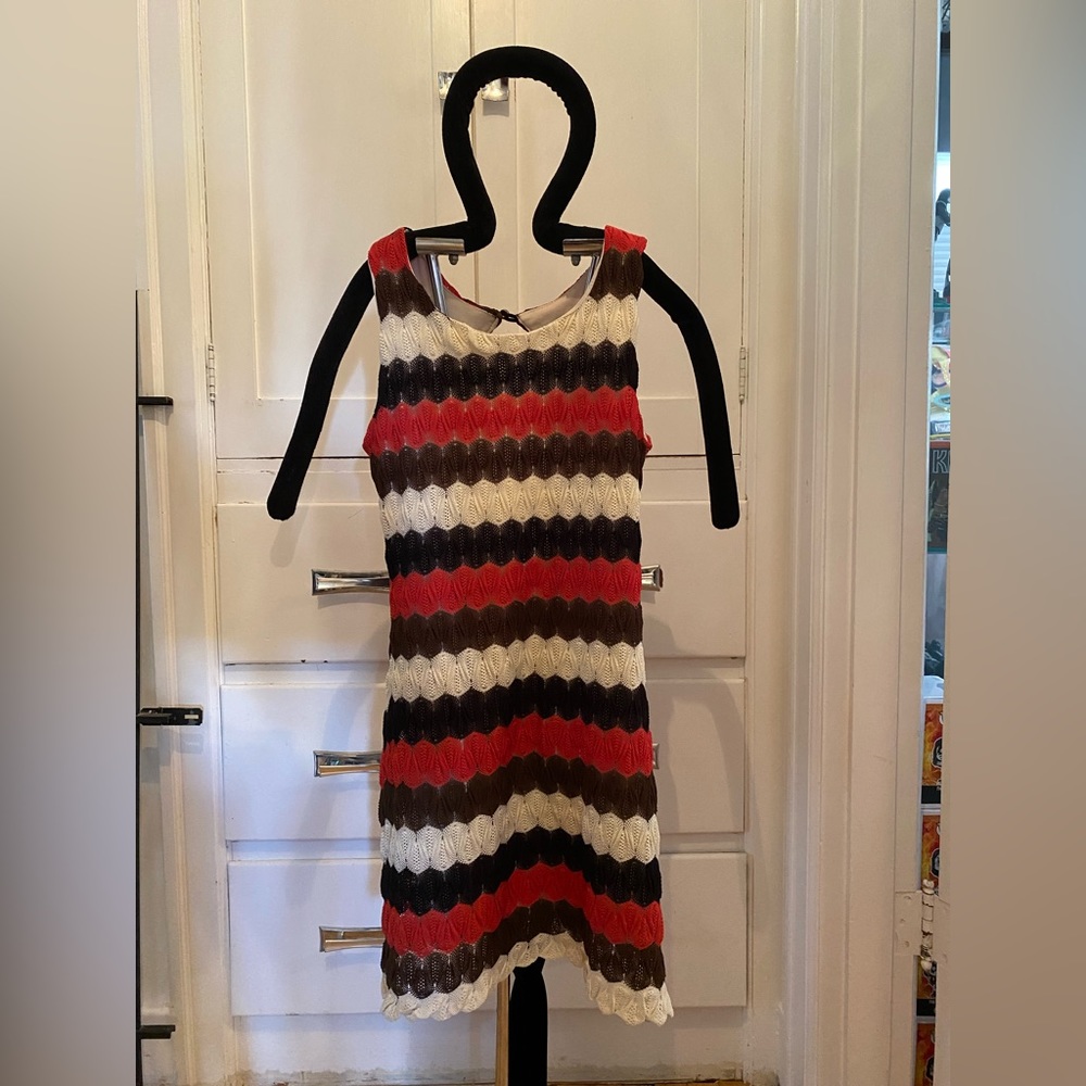 Mono B Sleeveless Crochet Dress - Size Small